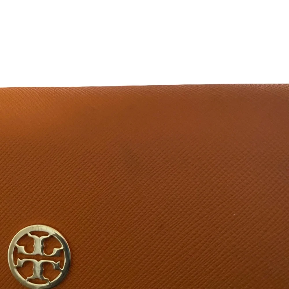 Tory Burch Saffiano Orange Leather‎ Eyeglasses/Sunglasses Case